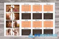 2016 Wall Calendar Template CA01 424990