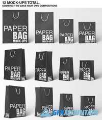 Paper Shopping Bag Mockups Bundle 434905