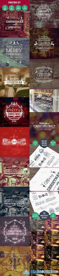 Graphicriver Christmas Labels / Badges / Logo set + Image FX 6279708