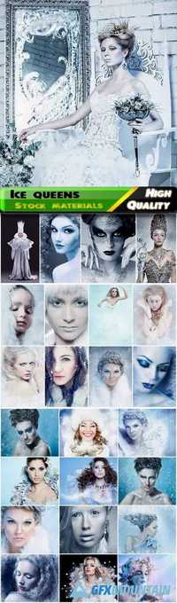 Ice queen and women with cold makeup - 25 HQ Jpg