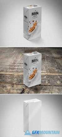 Milk Drink Package Box Mock-Up 418190