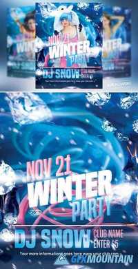 Winter Party Flyer Template 440472