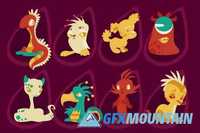 Monsters - Cartoon Vector Font