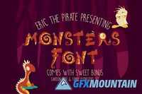 Monsters - Cartoon Vector Font