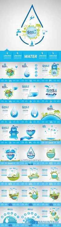 Save Water Ecology Concept