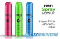 Hair Spray Bottle Mockup Vol. 5 451960