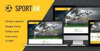 ThemeForest - Sport.AK v1.0 - Soccer Club and Sport PSD Template - 13016026