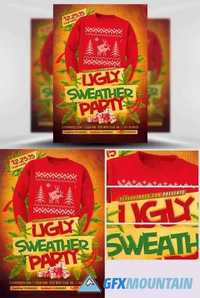 Ugly Sweater Flyer Template 2