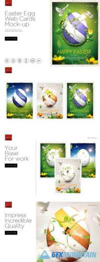 Easter Egg Web Cards Mock-up 450123