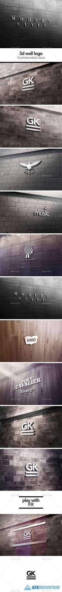 GraphicRiver - 3D Logo Signage Wall Mock Up 12656394