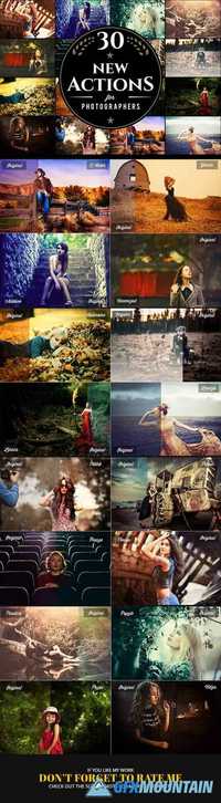 GraphicRiver - 30 Photoshop Actions. V-1 11783936