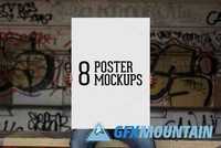 8 Poster Mockups