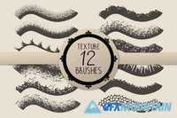 12 Texture Brushes for Illustrator 452449