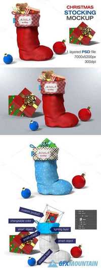 Christmas Stocking Mockup 457027