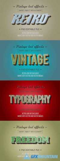 Retro Vintage Text Effects 456845