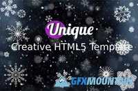 Unique Creative HTML5 Template - CM 402543