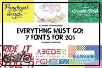 Everything Must Go - Font Bundle