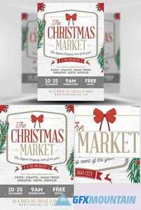 Rustic Christmas Flyer Template