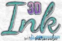 3D Ink Watercolor Actions - 300DPI 463220