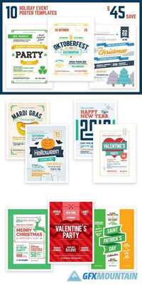 Holiday Event Poster Bundle 384217