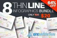 THIN Line Infographic Bundle 463756