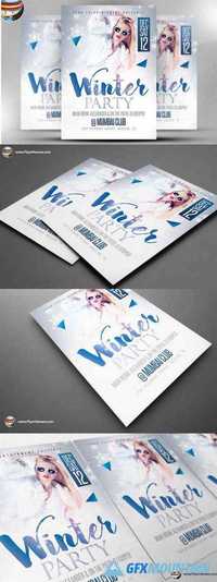 Winter Party Flyer Template 466280
