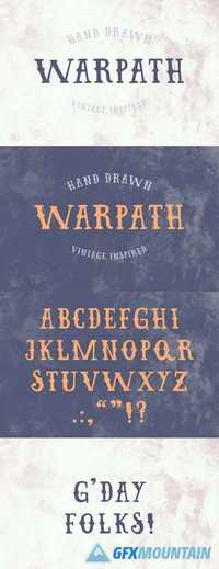WARPATH Typeface 98524