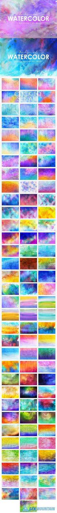 100 Watercolor Backgrounds 2 419250