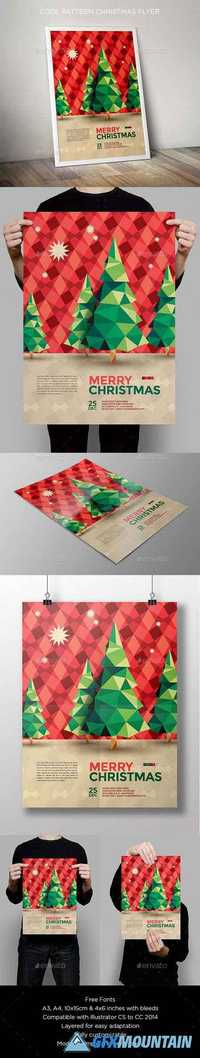 GraphicRiver - Cool Pattern Christmas Flyer 13568814