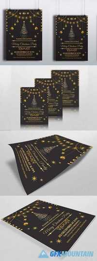 Golden Christmas Invitation -V118 438040
