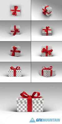 8 Photorealistic Gift Box Mockps v2 474082
