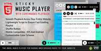 CodeCanyon - Sticky HTML5 Music Player With Continuous Playback v1.6 - 7757012