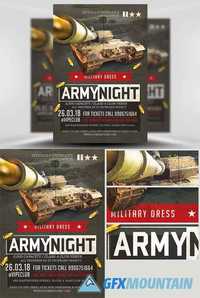 Army Night Flyer Template