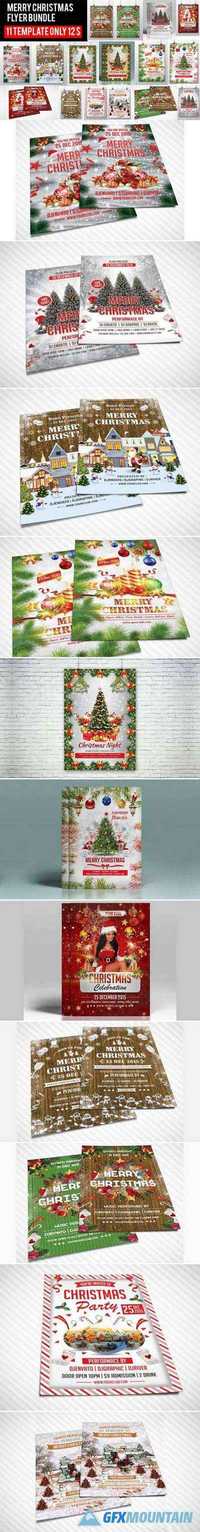 Merry Christmas Flyer Bundle 475832