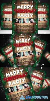 Merry Christmas Party Flyer Template 426846