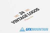  24 Vintage Logos & Badges Vol. 1