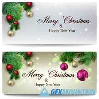 Christmas banners, backgrounds