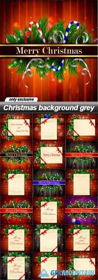 Christmas background grey - 19 EPS
