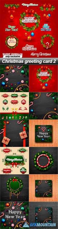 Christmas greeting card 2 - 13 EPS