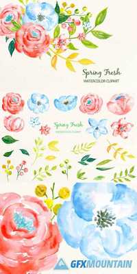 Watercolor Clipart Spring Fresh 482388