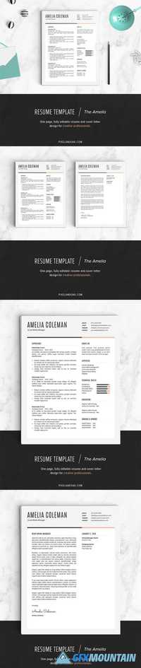 Resume Template | The Amelia 482115
