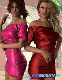 Short Sleeve Mini Dress for Genesis 2 Female(s)