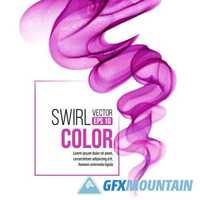 Multicolored wave vector background