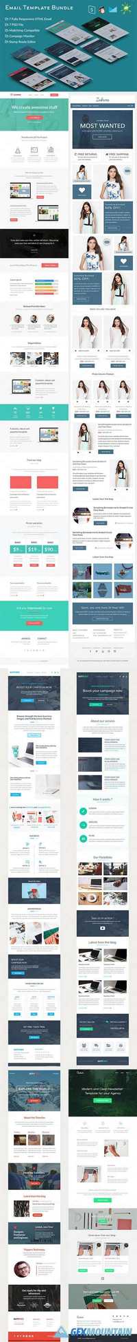 7 Responsive Email Template Bundle 486546