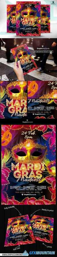 Mardi Gras Madness Flyer 484249