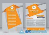 Brochure or flyer magazine cover mockup4