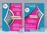 Brochure or flyer magazine cover mockup4