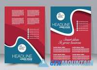 Brochure or flyer magazine cover mockup4