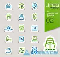 Lineo Papercut Outline Icons