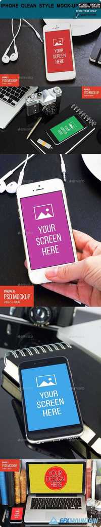 Graphicriver - Iphone Clean Style Mock-Up 14377279
